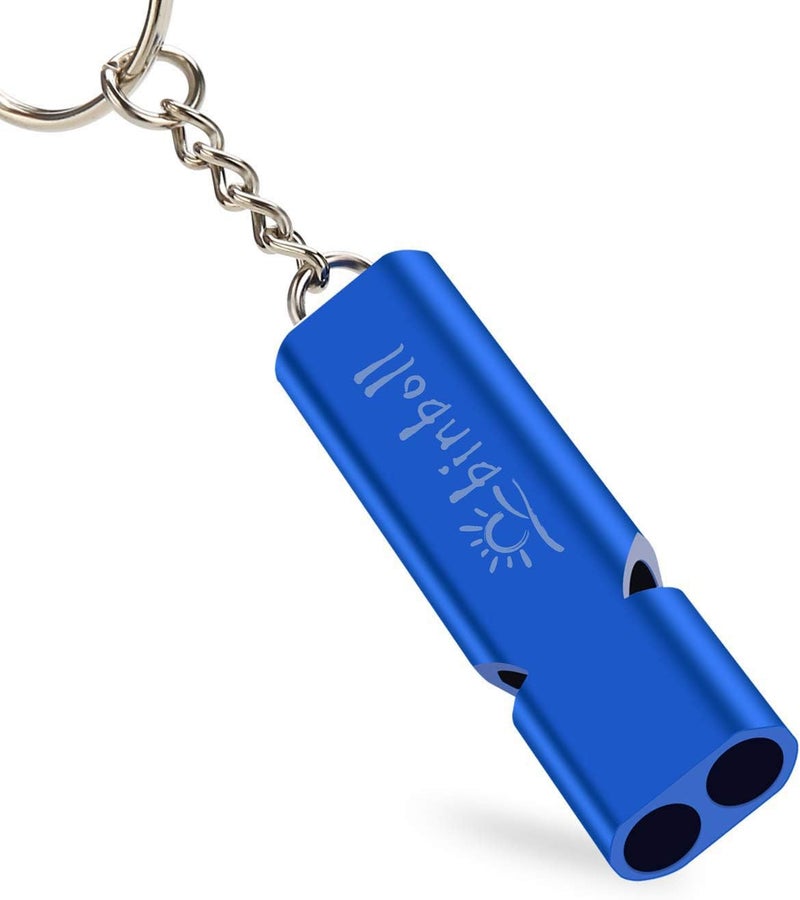 Binboll Double-Tube Whistle Aluminum Alloy Survival Whistle for Outdoor Needs Sports Referee Emergency - Image 1